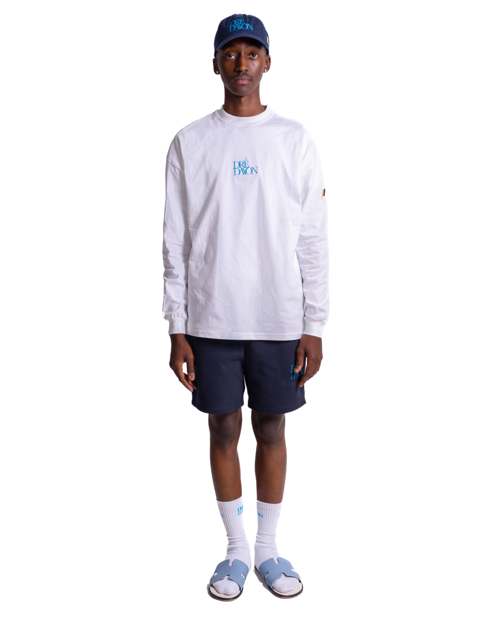 Signature Long Sleeve White Tee